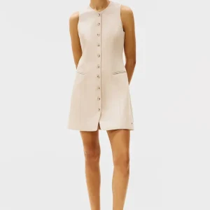 Linen Mix Sleeveless Dress