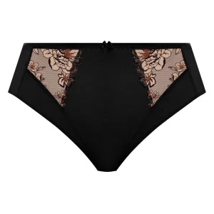 Elomi Teagan High Leg Brief Black Almond