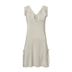 Pearl Design Stockholm Elegance V-neck Night Dress Beachstone