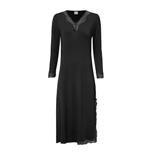 Pearl Design Stockholm Elegance L/S Night Gown Black