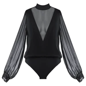 Aubade Long Sleeved Bodys Black