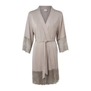 Pearl Design Stockholm Holiday Lace Robe Cashmere