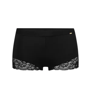 Avet Boxertrosa med spets Black