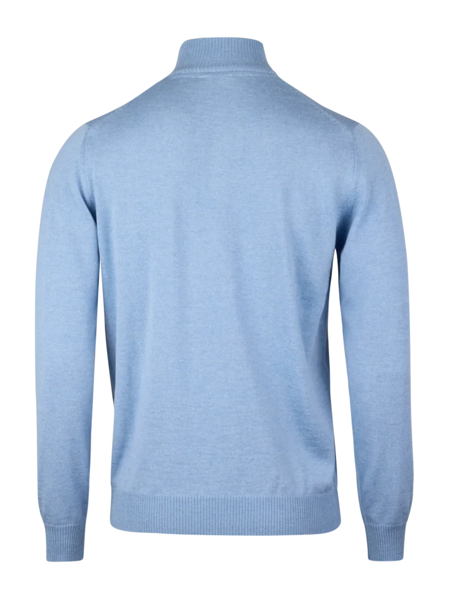 Stenströms Merino Wool Half Zip Herr Ljus Blå - Bild 3