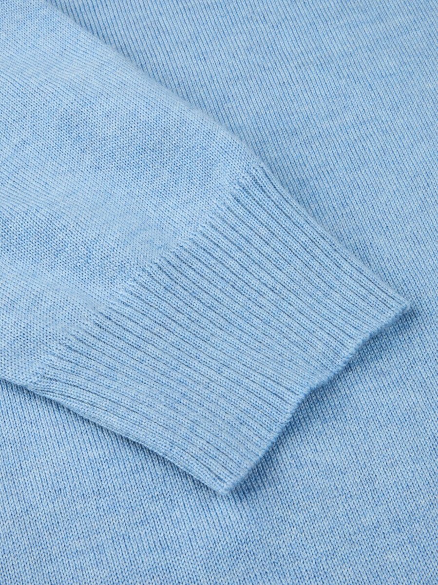 Stenströms Merino Wool Half Zip Herr Ljus Blå - Bild 5