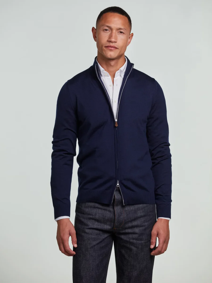 Cardigan Knitted Fullzip Merino Wool - Bild 3
