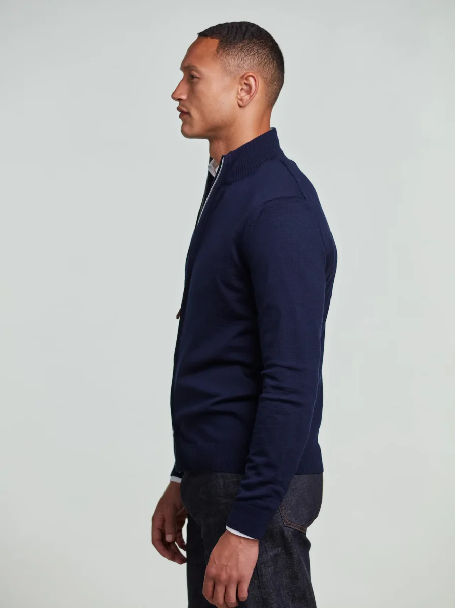 Cardigan Knitted Fullzip Merino Wool - Bild 5