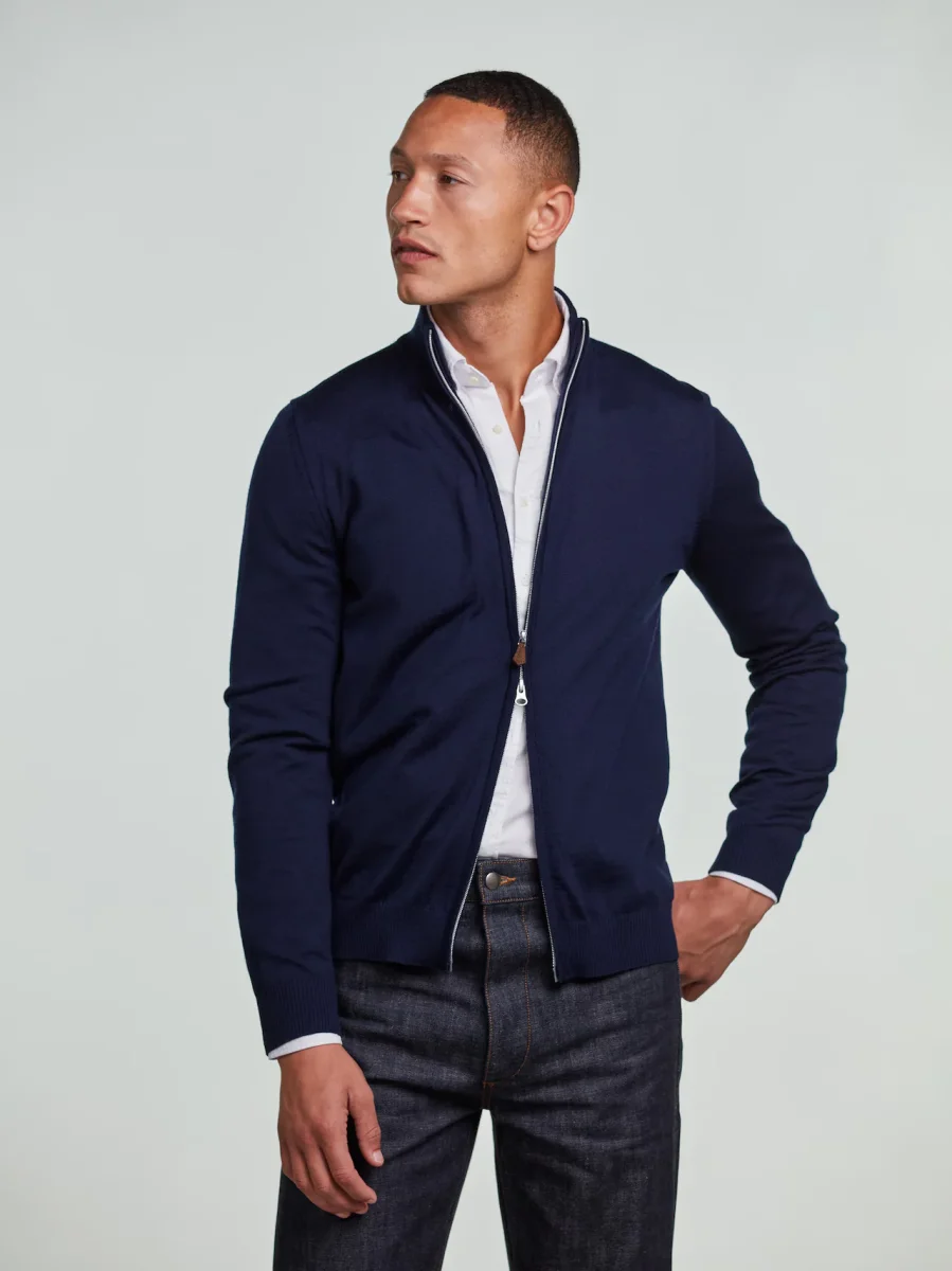 Cardigan Knitted Fullzip Merino Wool - Bild 2