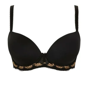 Panache Clara Moulded Sweetheart bra Black/Gold