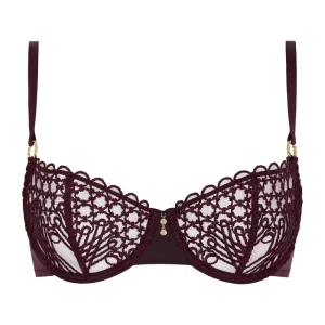 Aubade Éloge du Désir Half Cup bra Deep Berry