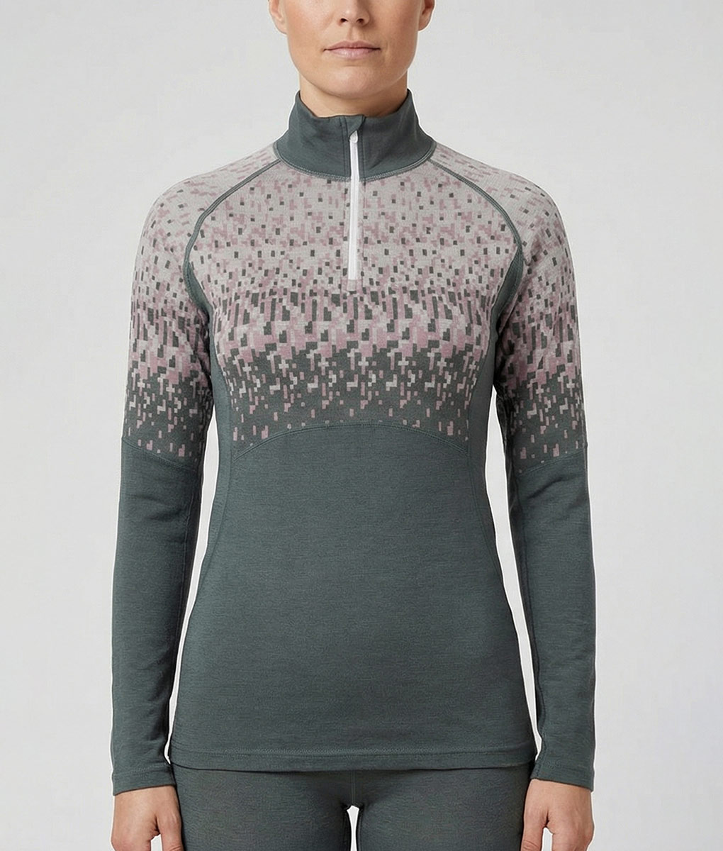 Merino Dalecarlian Zip Polo Women - Bild 2