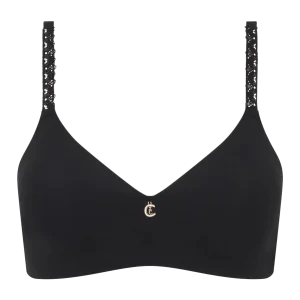 Chantelle Romance Wirefree Support T-shirt Bra Black