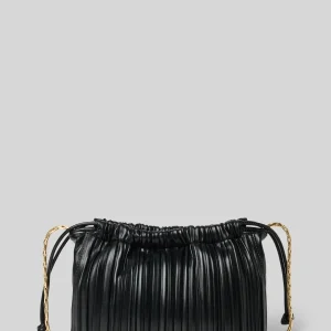 Calvin Klein Drawstring Plisse Bag Black