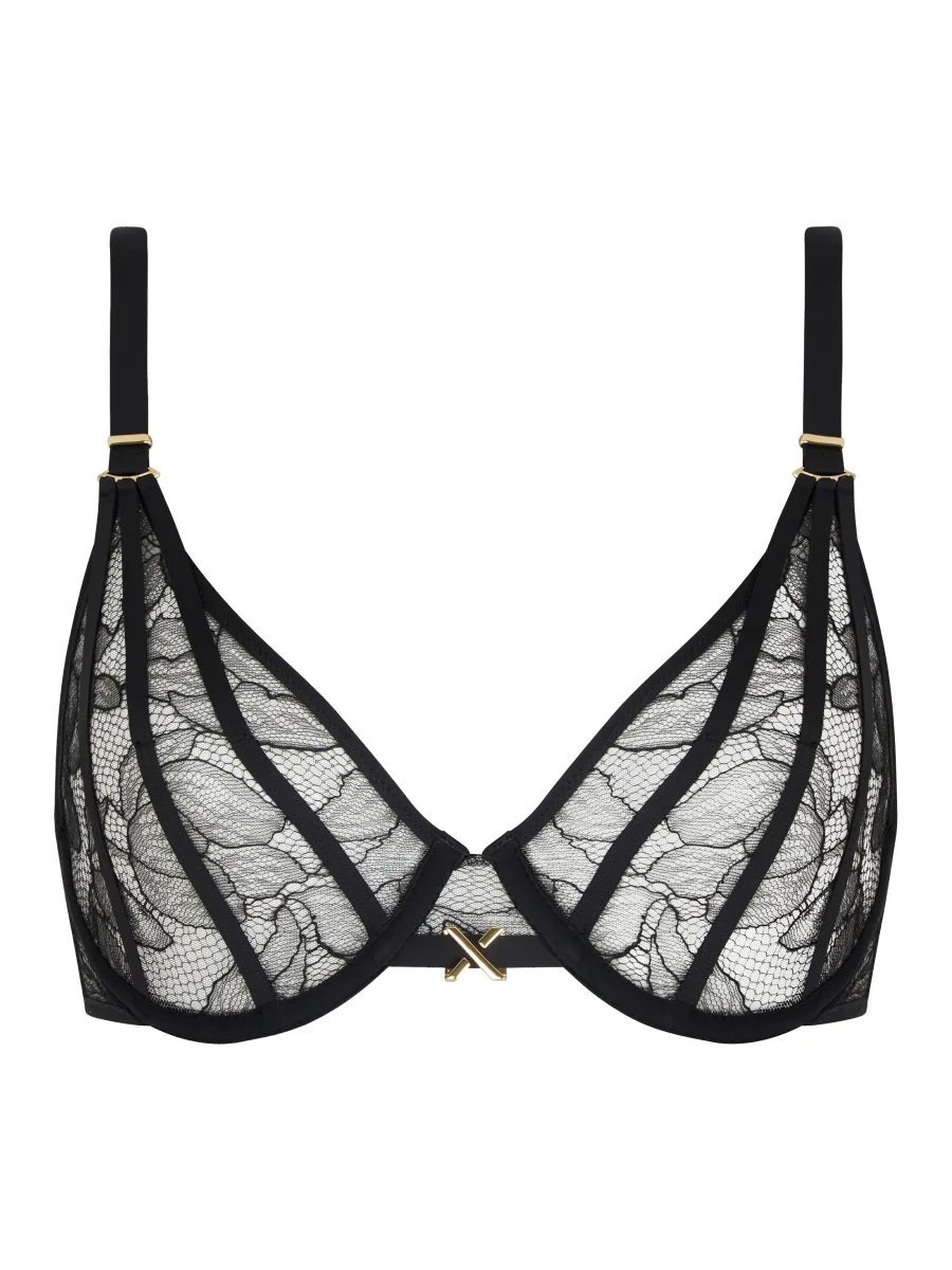 Chantelle X Xquisite Plunge underwired bra Black