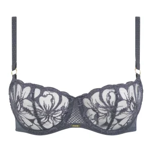 Chantelle Fleurs Half-Cup Balcony Bra Fancy Grey