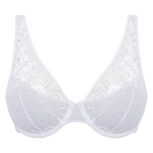 Chantelle Day to Night Plunge underwired bra White
