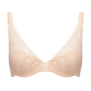 Chantelle Day to Night Plunge underwired bra Golden Beige