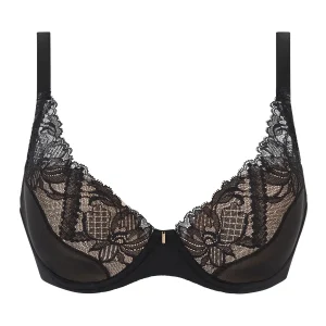 Chantelle Orangerie Dream Plunge T-shirt Bra Black