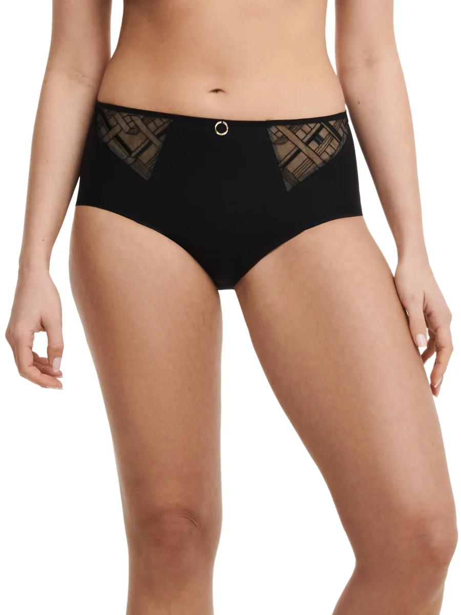 Chantelle Graphic Support High Waisted Full Brief Black - Bild 3