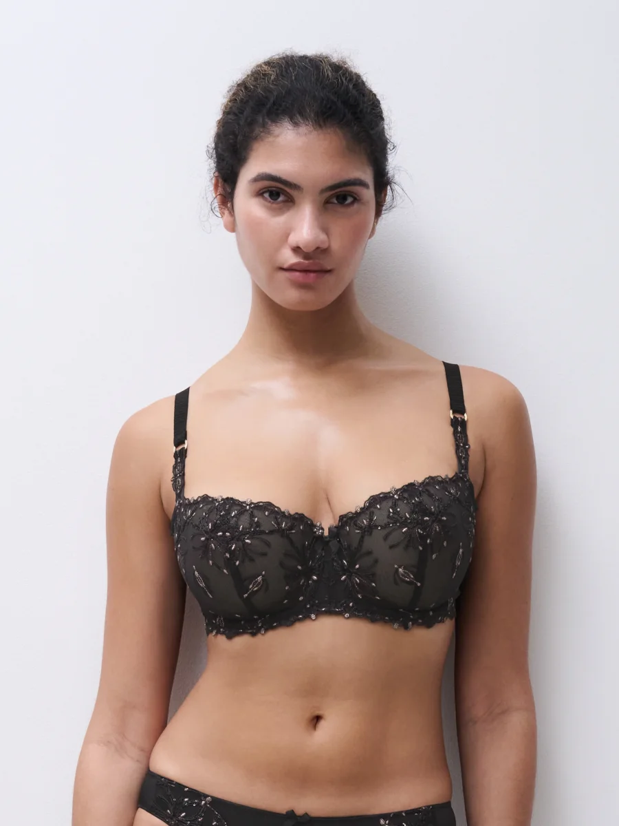 Chantelle Champs Elysees Balconette Bra Dazzling Black - Bild 3