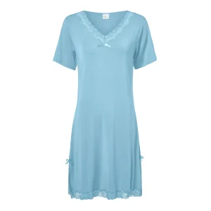 Pearl Design Stockholm Diana S/S Night Dress Blue Mirage
