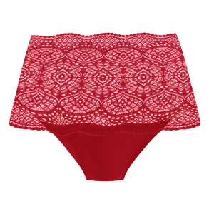Fantasie Lace Ease Invisible Stretch lace brief Red