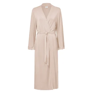 Pearl Design Stockholm Diana Long Robe Lace Sand