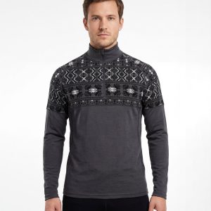 Merino Dalecarlian Zip Polo Men