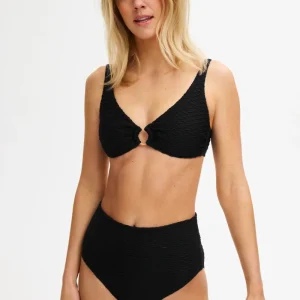 Paula Beachwear Bottom Seaweed Wave Black