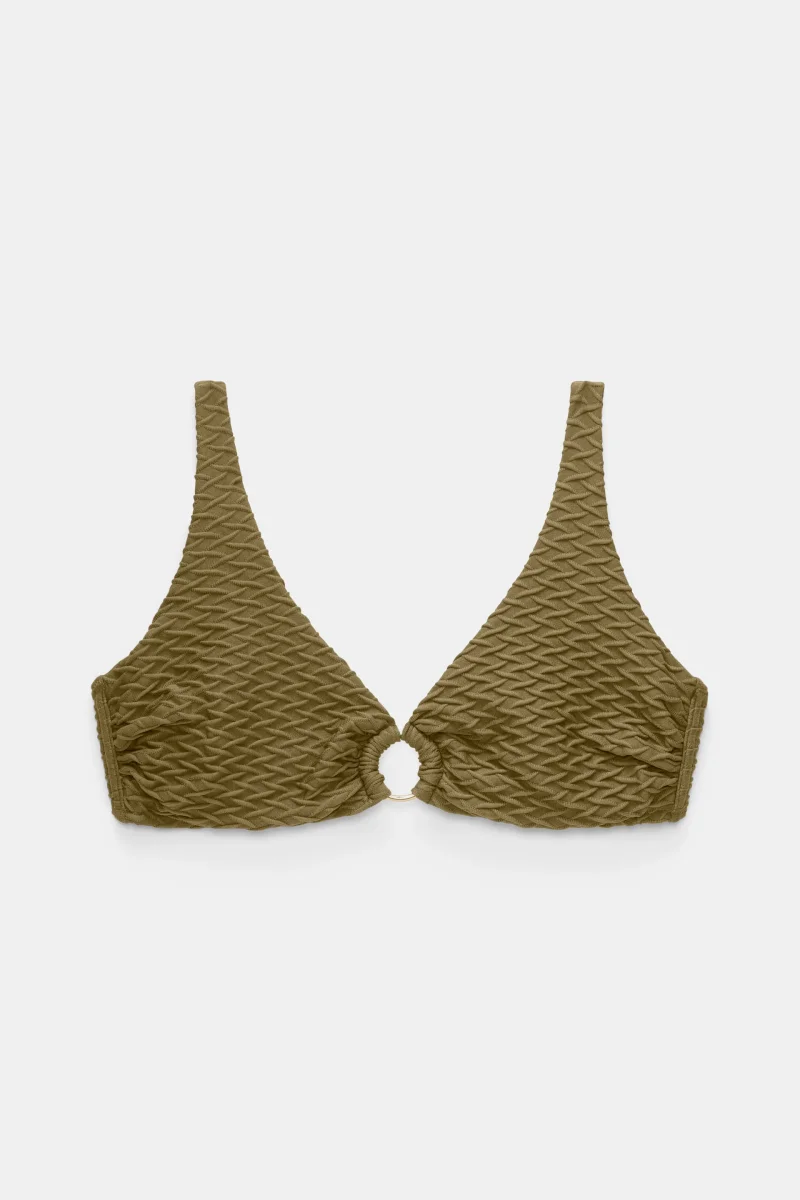 Paula Beachwear Top Mermaid Wave Khaki - Bild 2