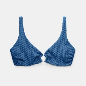 Paula Beachwear Top Mermaid Wave Linen
