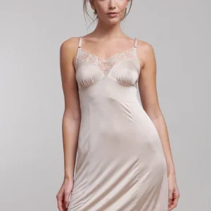 Chambres Natalie Slip Dress Champange