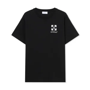 SMALL ARROW SLIM S/S TEE BLACK - WHITE