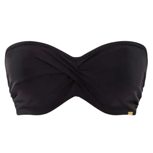 Panache Anya Riva Bandeau Bikini Top Black