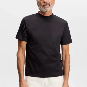 J.Lindeberg Ace Mock Neck T-Shirt Black