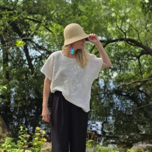 Box-blus dam Muslin Brodyr | Rino