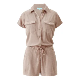 Melissa Odabash Cheryl Playsuit Almond