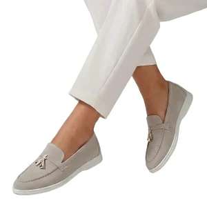 Damloafers med tofsar och kontrasterande sula