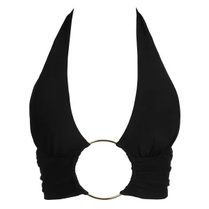 Sarda Swim Lita Padded Triangle Bikini Top Black