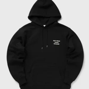 Drôle de Monsieur Not From Paris Hoodie Svart Herr