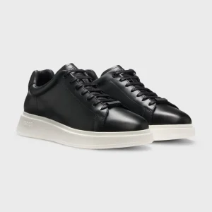 BOSS Bulton Runn Läder Sneakers Herr 001 Black
