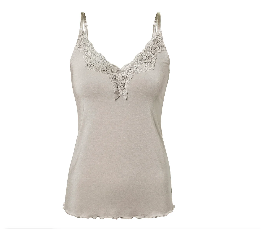 Pearl Design Stockholm Elegance Spaghetti Top beachstone - Bild 2