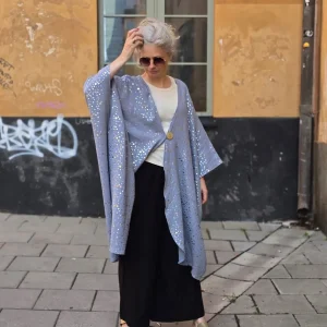Kaftan Wonder Woman Ljusblå guldprickar | Rino