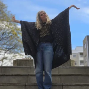 Kaftan Wonder Woman Svart guldprickar | Rino