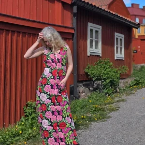 Långklänning Linnea Rosor | Rino