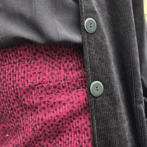 Manchesterkjol vinröd prickig | Rino