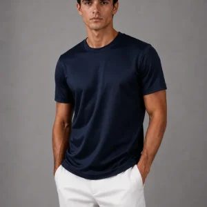 Mandro Signature Glossy T-shirt Navy