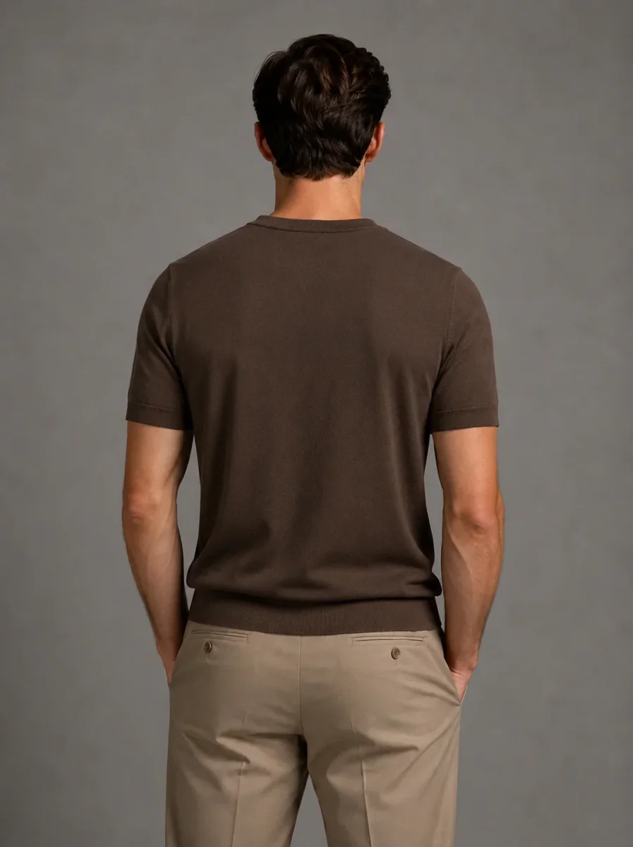 Riviera Fine Knit T-shirt Espresso - Bild 3