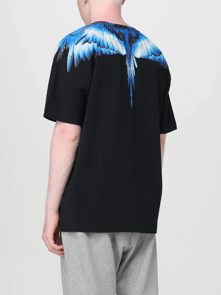 Marcelo Burlon Iconic Wings T-shirt Svart/Blå Herr - Bild 4