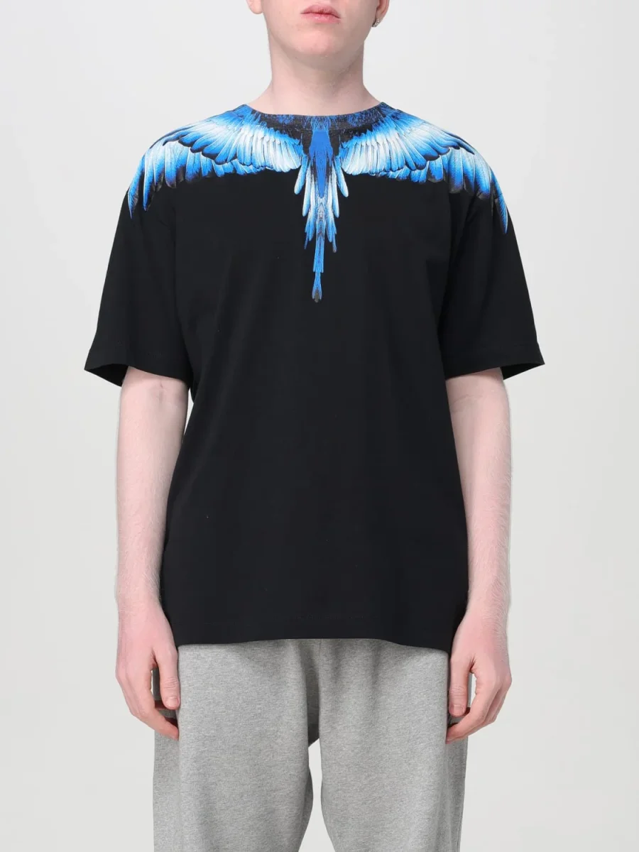 Marcelo Burlon Iconic Wings T-shirt Svart/Blå Herr - Bild 2